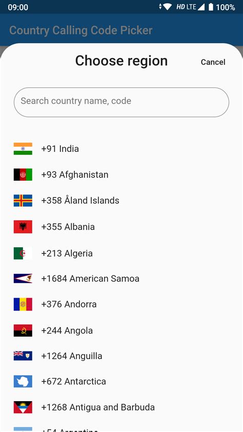 If the data array is empty. . Given a country name and a phone number query an api to get calling code for the country